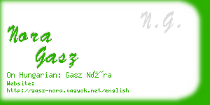 nora gasz business card